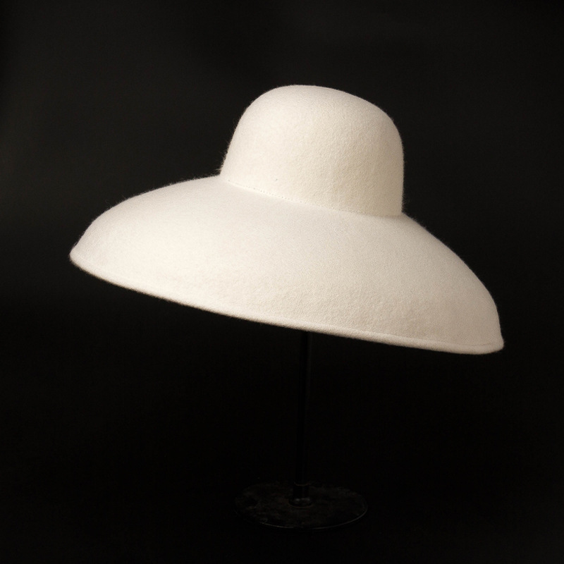 Hat Floppy Wide - Шляпа Женская фетровая с широкими полями,