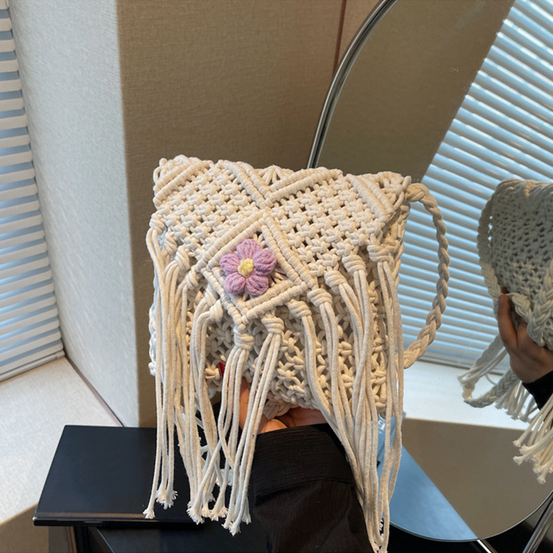 Crochet Bag Raffia - Летние сумки для женщин, пляжные сумки