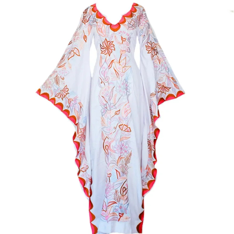 Romper Floral Print - Средневековый костюм для косплея, винтажное женское