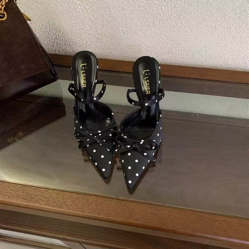 Sandal Strappy Heeled - Новые французские женские босоножки на плоской