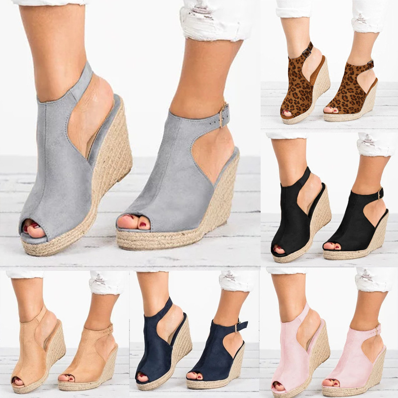 Wedge Espadrille Women - Женские босоножки на каблуке, лето 2023,