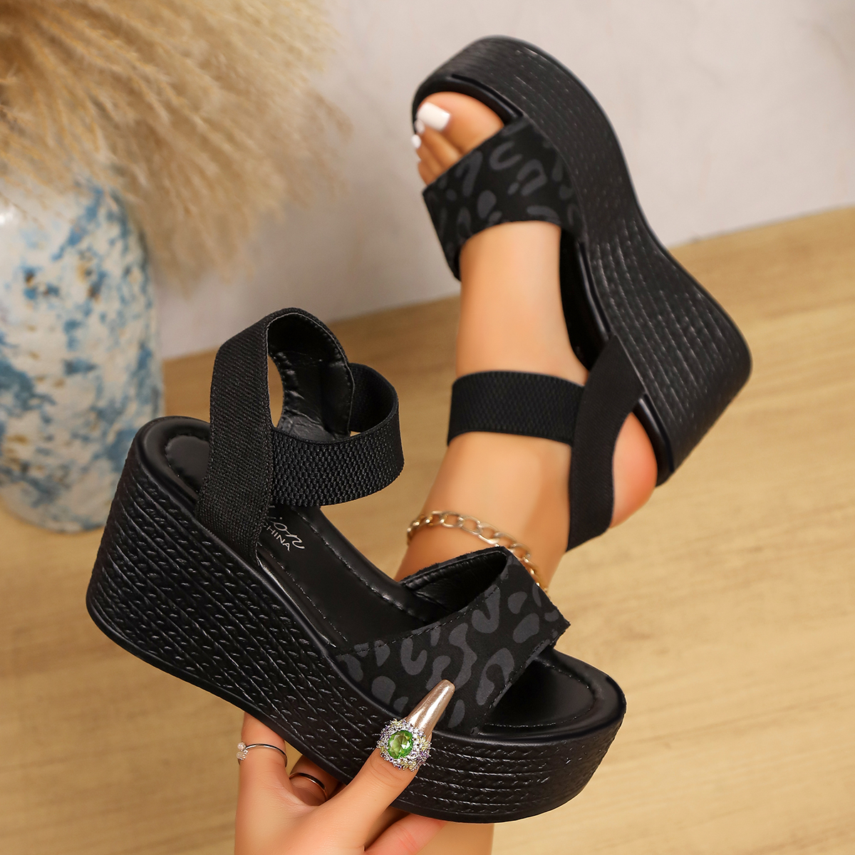 Wedge Espadrille Women - Женские босоножки на танкетке с высоким