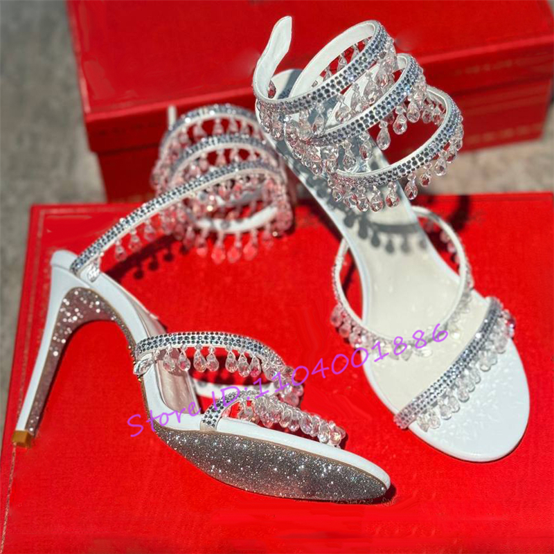 Sandal Strappy Heeled - Сандалии с ремешками на щиколотке и