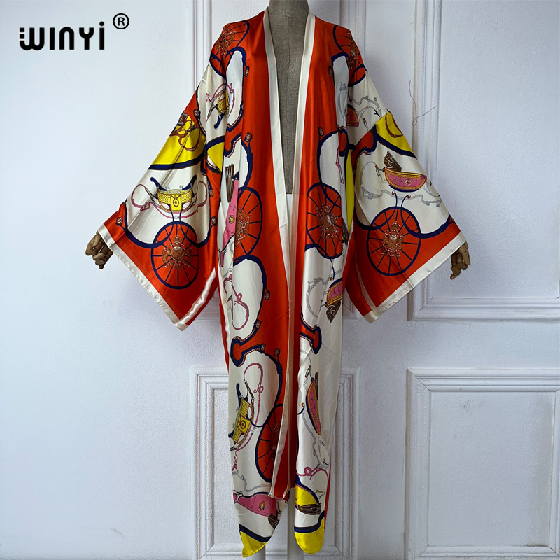 Cover Up Kaftan - WINYI кимоно с принтом в стиле