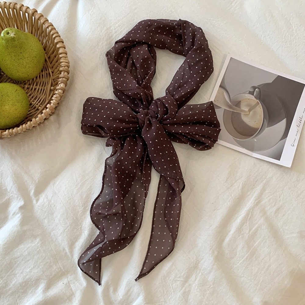Headband Summer Knit - Модный шарф-повязка на голову в горошек,