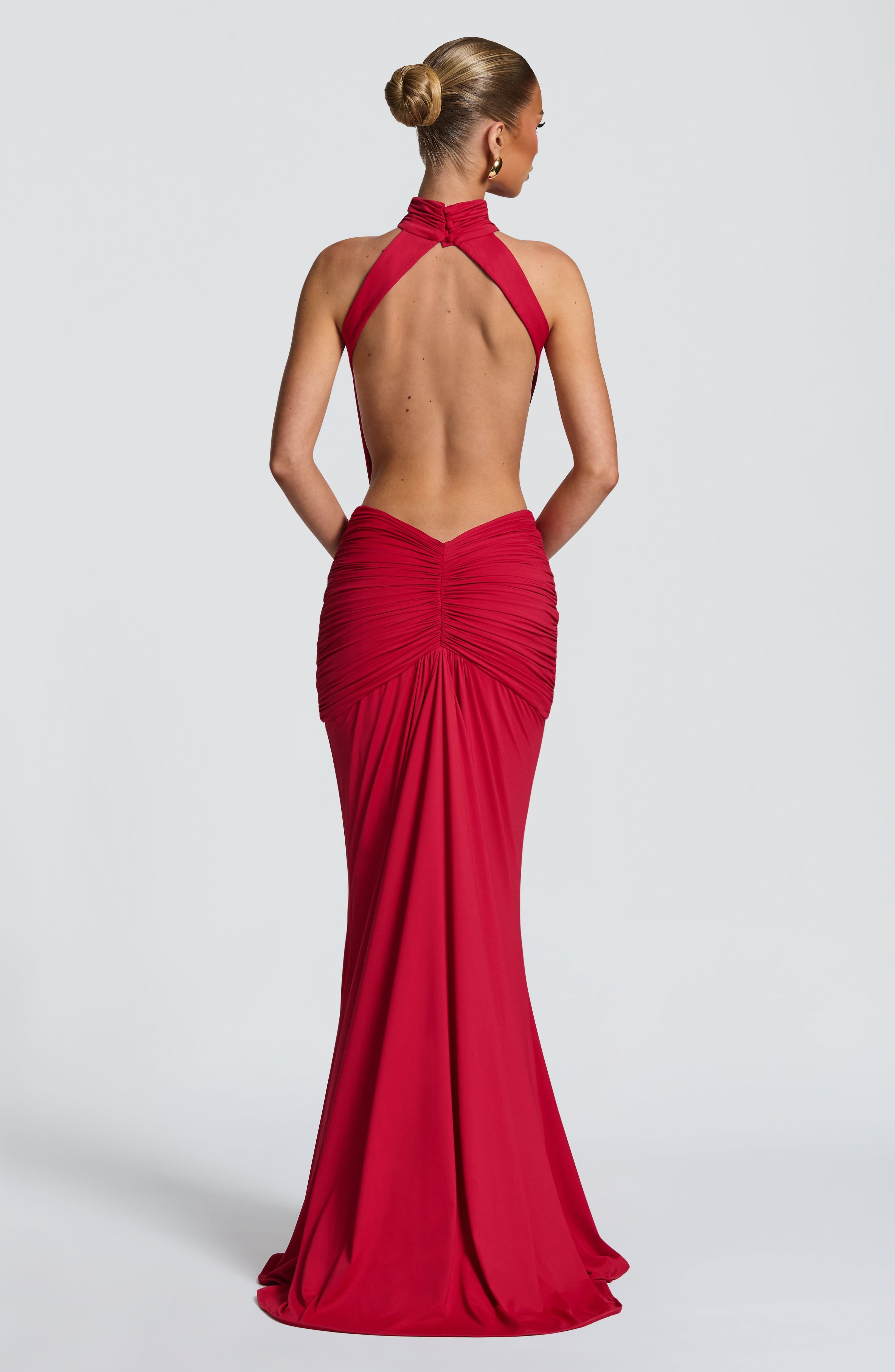 Maxi Dress Halter - Элегантное повседневное макси-платье с вырезом халтер,