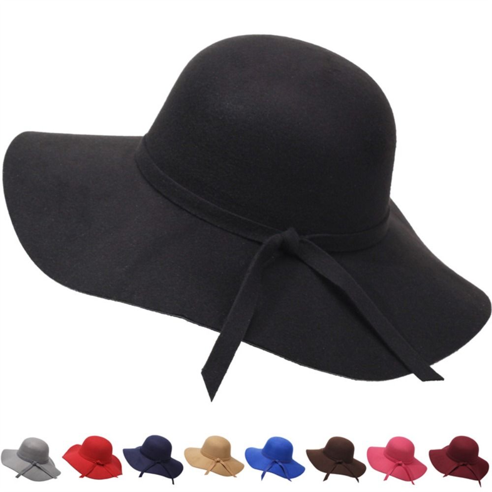 Hat Floppy Wide - Винтажная шляпа-ведро с широкими полями, складная,