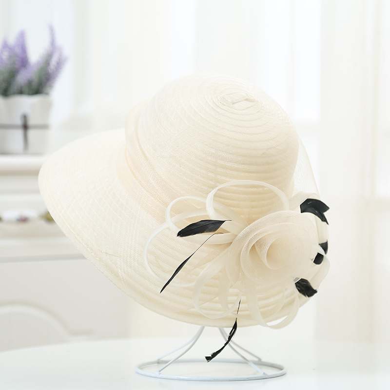 Hat Floppy Wide - Шляпа Женская атласная с широкими полями,