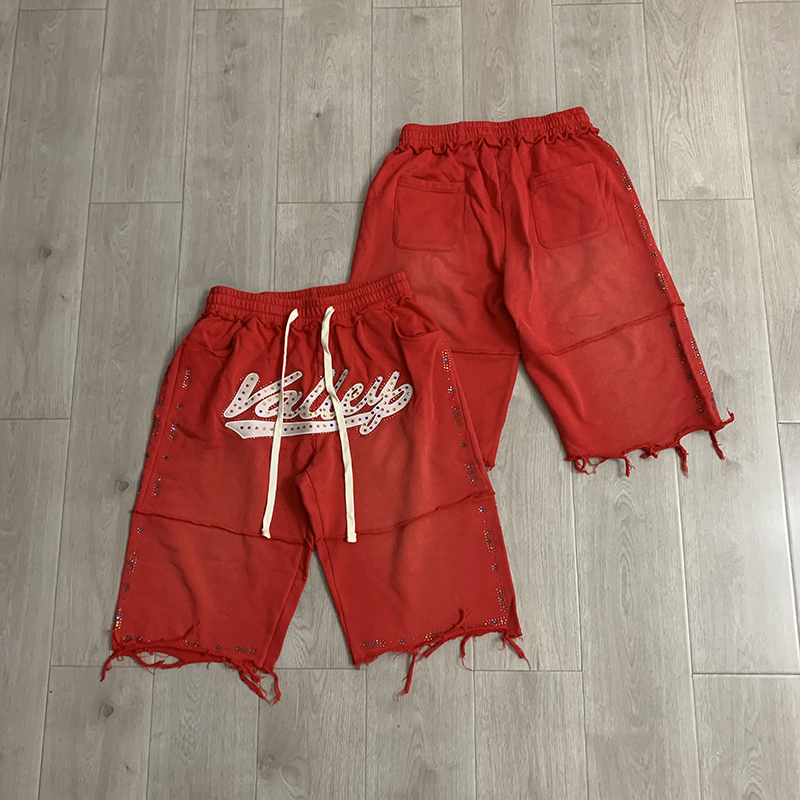 Shorts Denim Frayed - Мужские черные повседневные шорты VALLEY с