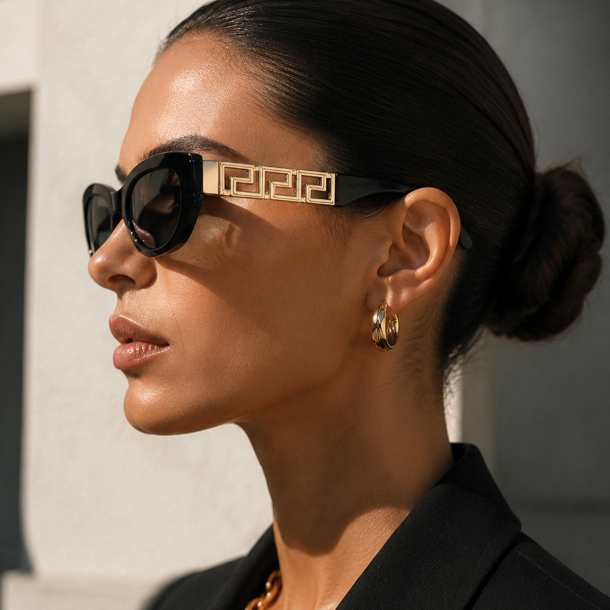 Sunglasses Cat Eye - 1 пара женских пластиковых очков в
