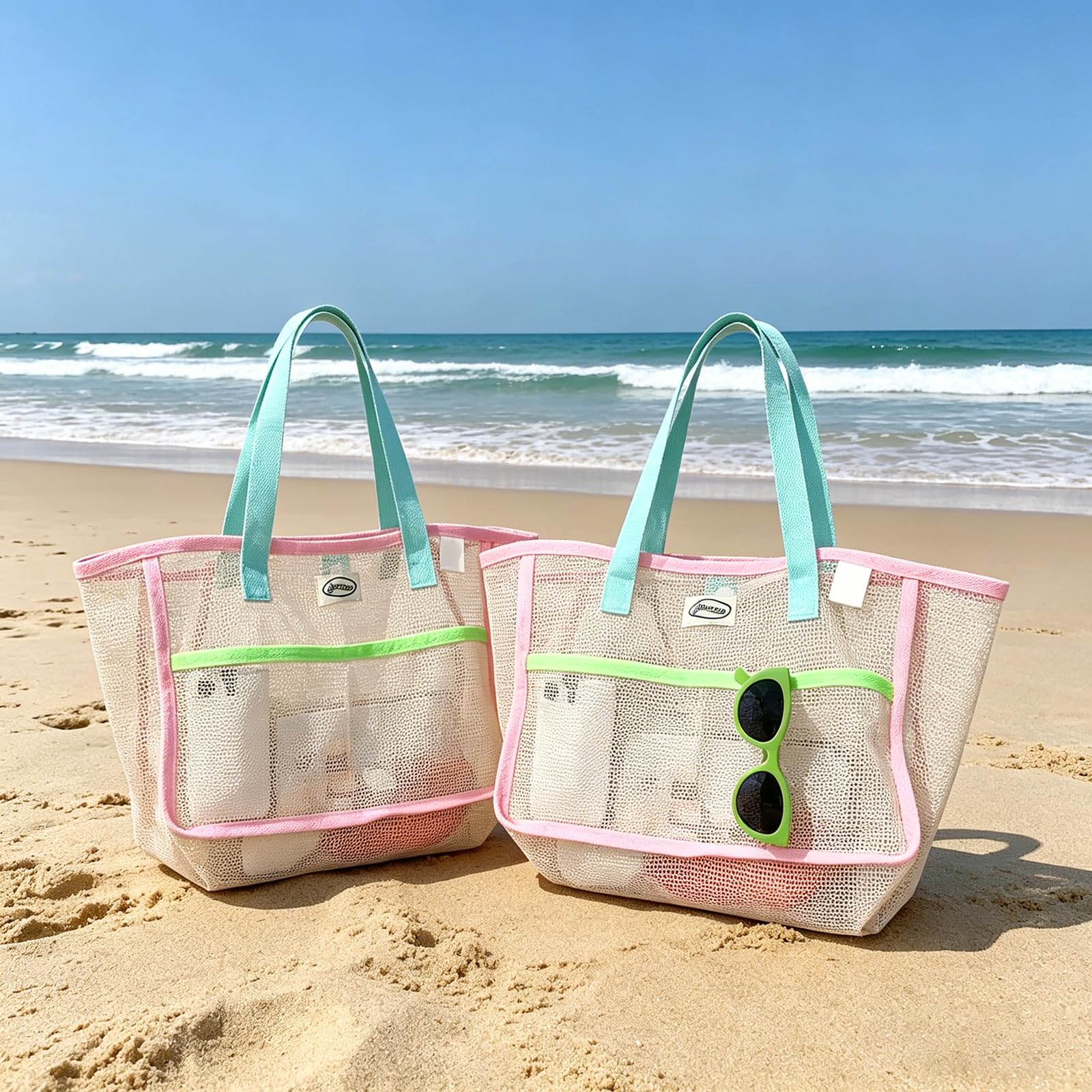 Tote Bag Beach - Пляжные сумки для женщин: красочные складные