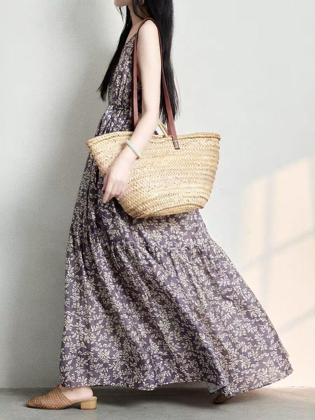 Linen Dress Wrap - Элегантное женское летнее платье в японском