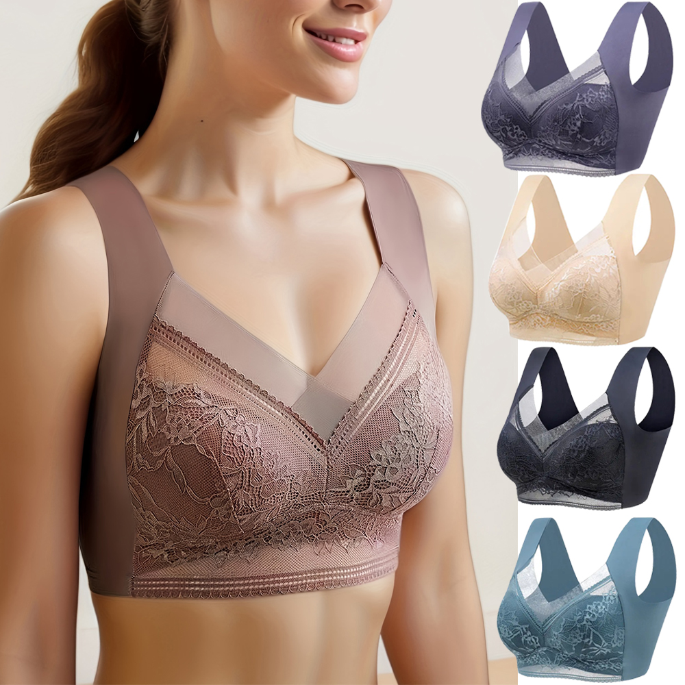 Bralette Triangle Set - L-6L женский большой бюстгальтер пуш-ап из