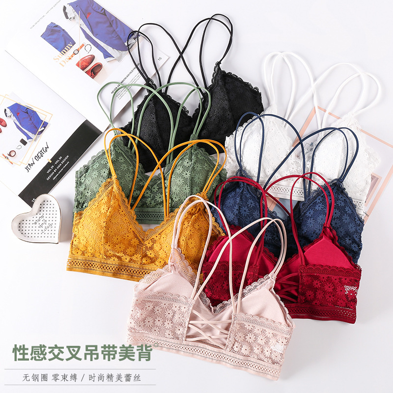 Bralette Triangle Set - 3D сексуальное женское белье, бесшовный спортивный