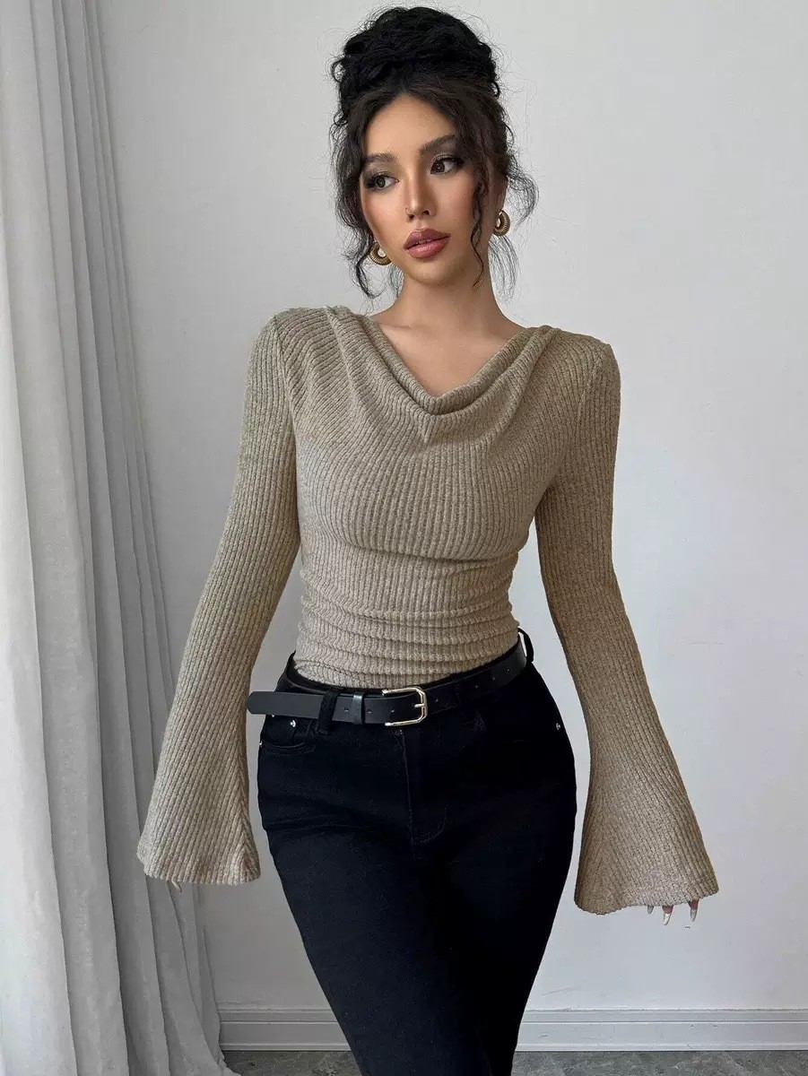 Blouse Off Shoulder - Женская блузка с открытыми плечами и