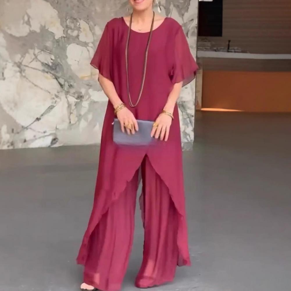 Linen Pant Wide - Женские комплекты из хлопкового льняного брюк,