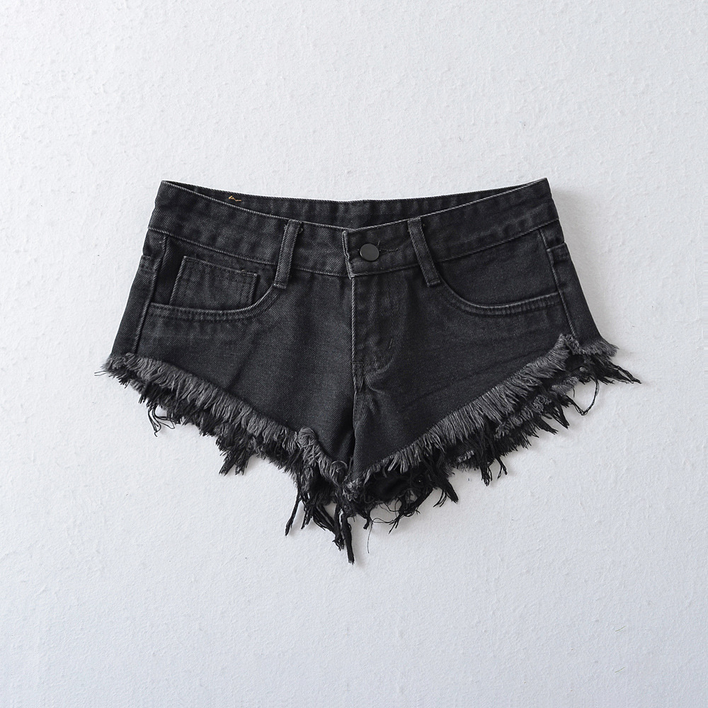 Shorts Denim Frayed - Шорты Y2K: Сексуальные джинсовые шорты для