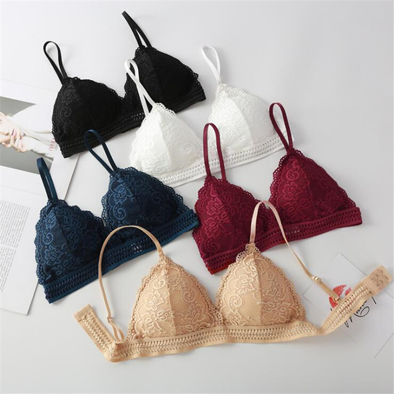 Bralette Triangle Set - Новинка 2026: Женский бюстгальтер-треугольник во французском