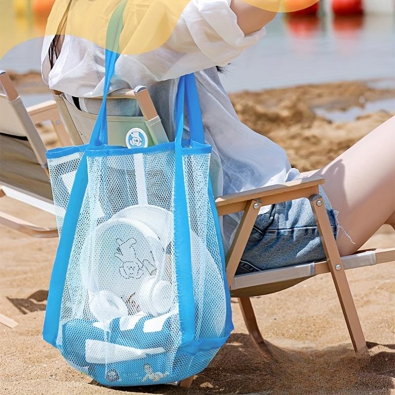 Tote Bag Beach - Многоцветная большая пляжная сумка-сетка для плавания,
