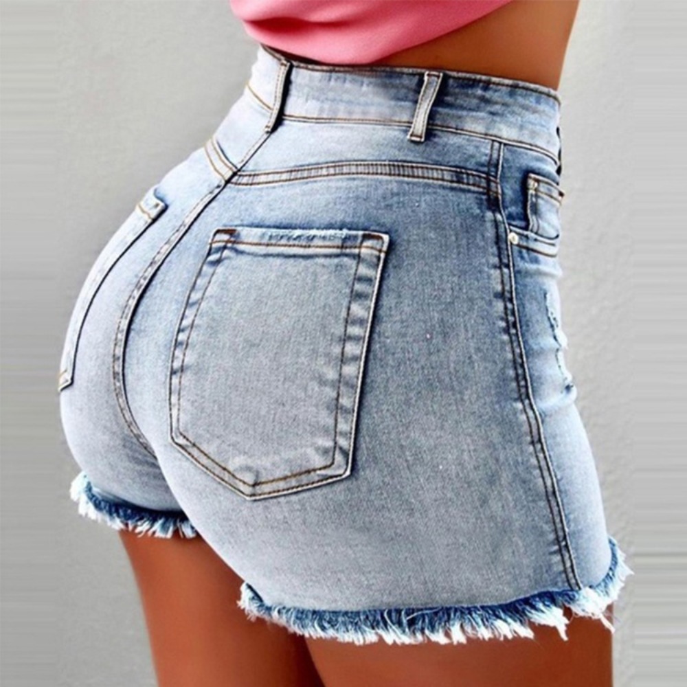 Женские джинсовые шорты с высо – обзор и цена Shorts Denim Frayed