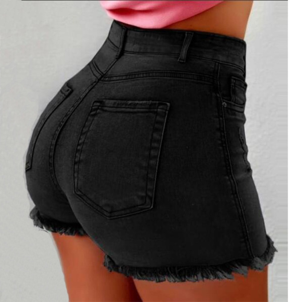 Женские джинсовые шорты с высо – обзор и цена Shorts Denim Frayed