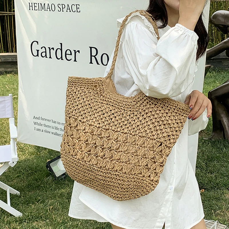 Пляжная сумка-тоут из соломы в – обзор и цена Crochet Bag Raffia