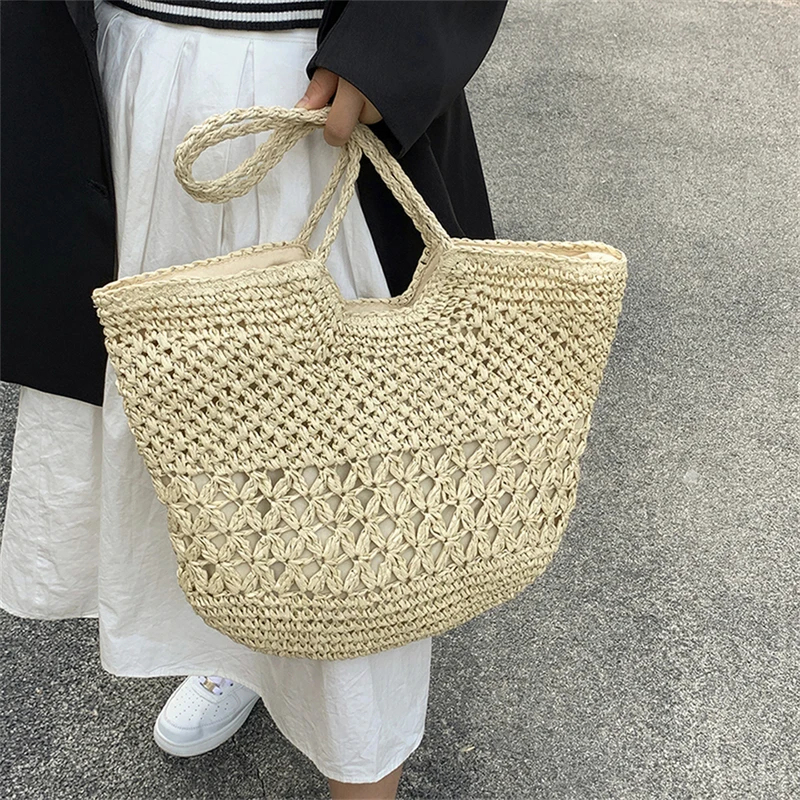 Пляжная сумка-тоут из соломы в – обзор и цена Crochet Bag Raffia