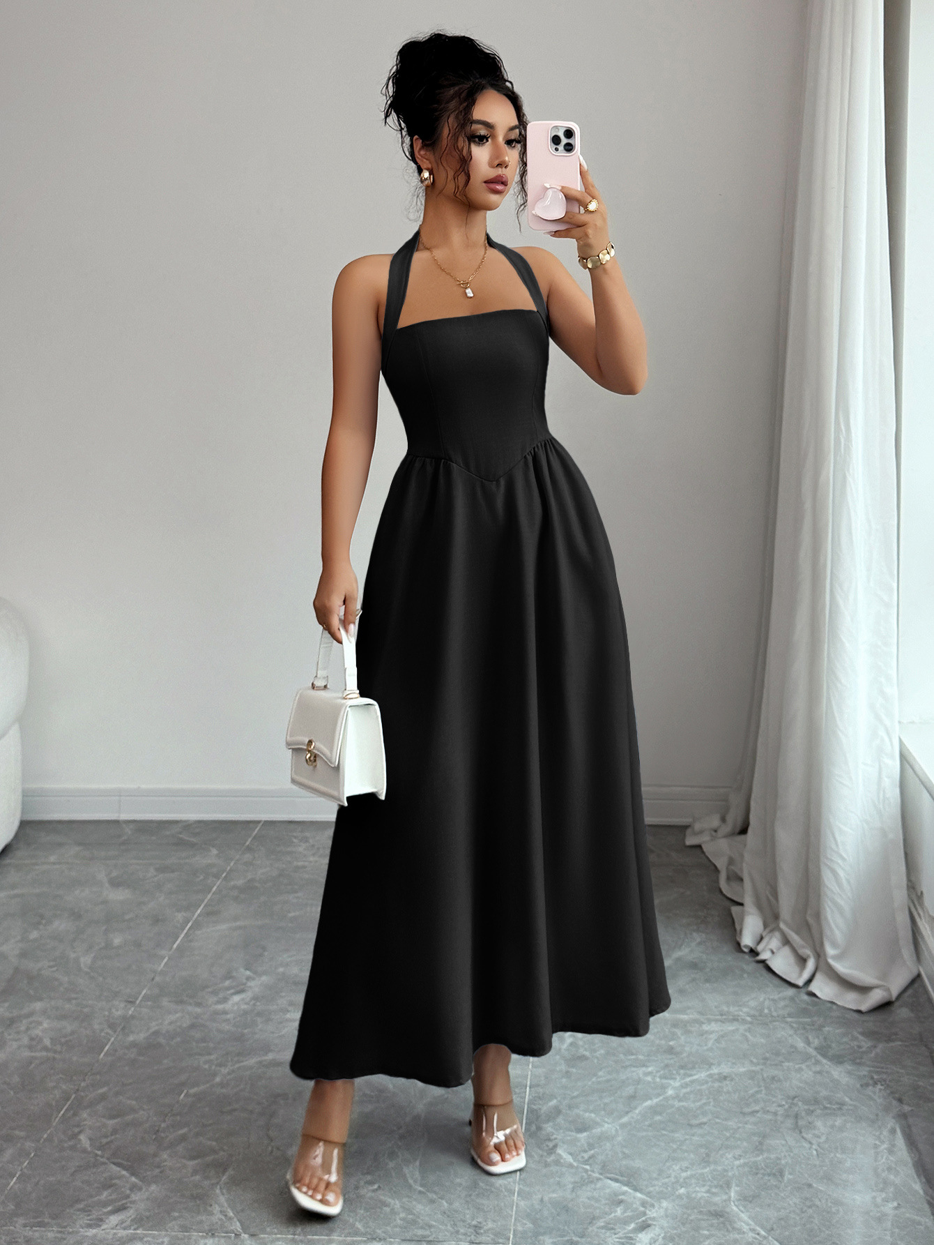 Женское платье макси с вырезом – обзор и цена Maxi Dress Halter