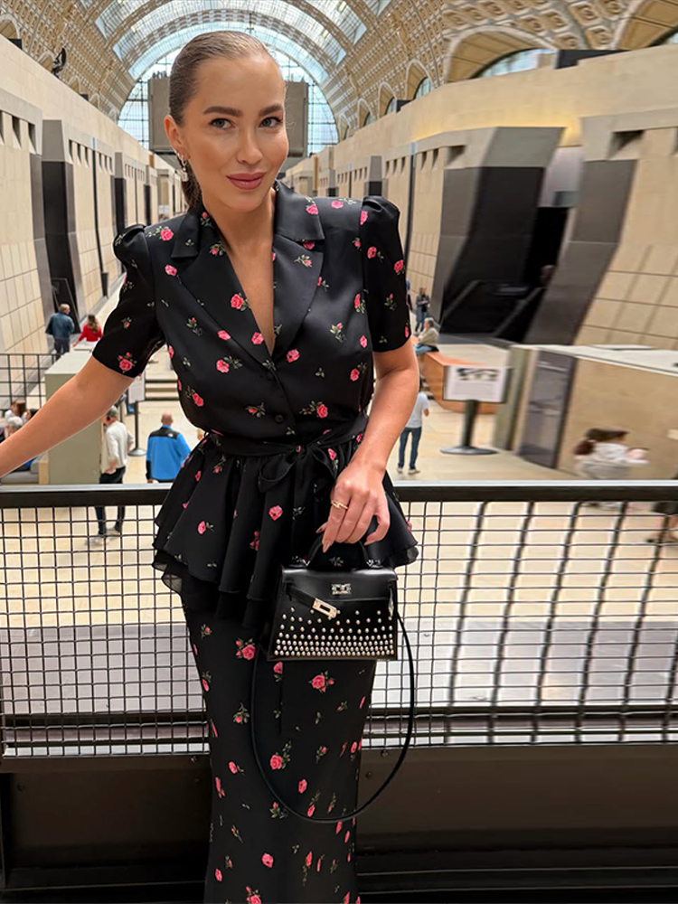Элегантный женский комплект из – обзор и цена Midi Skirt Floral
