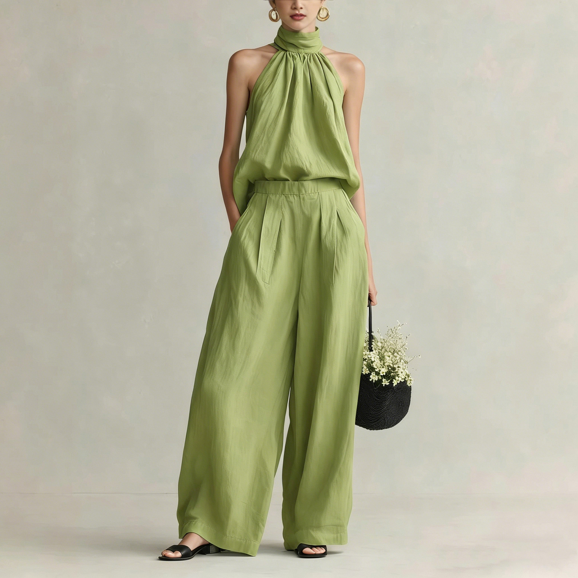 Женский летний комплект 2026:  – обзор и цена Linen Pant Wide