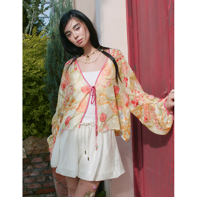 Прозрачный кардиган-кимоно ELF – обзор и цена Kimono Sheer Floral