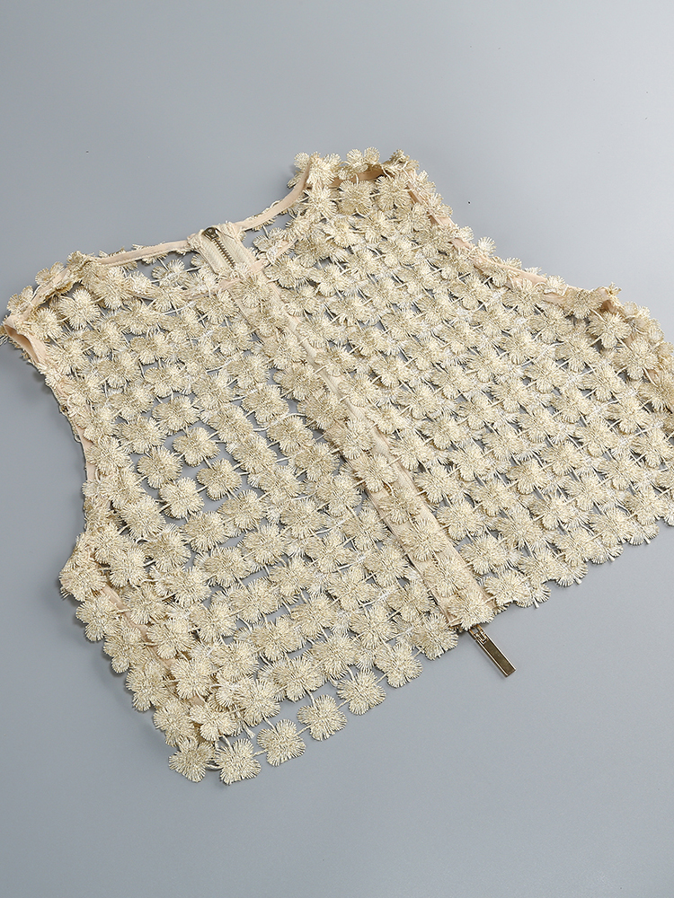 VC Стильный бежевый укороченны – обзор и цена Crop Top Crochet