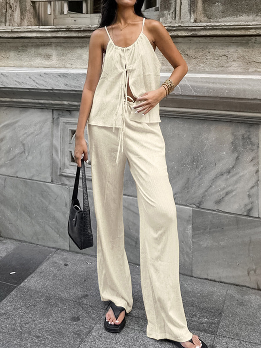 Женский комплект из двух предм – обзор и цена Linen Pant Wide