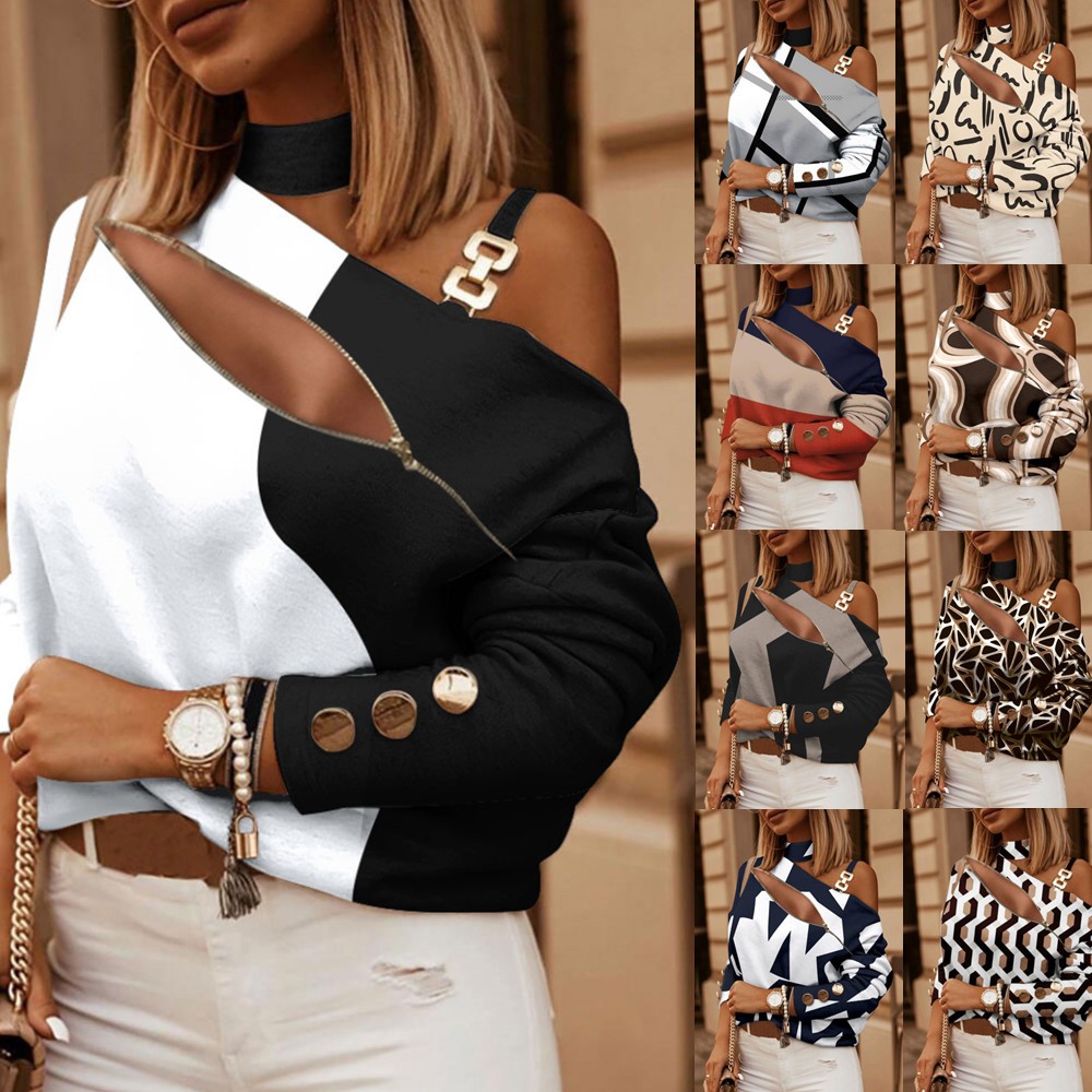 Женская блузка с открытыми пле – обзор и цена Blouse Off Shoulder