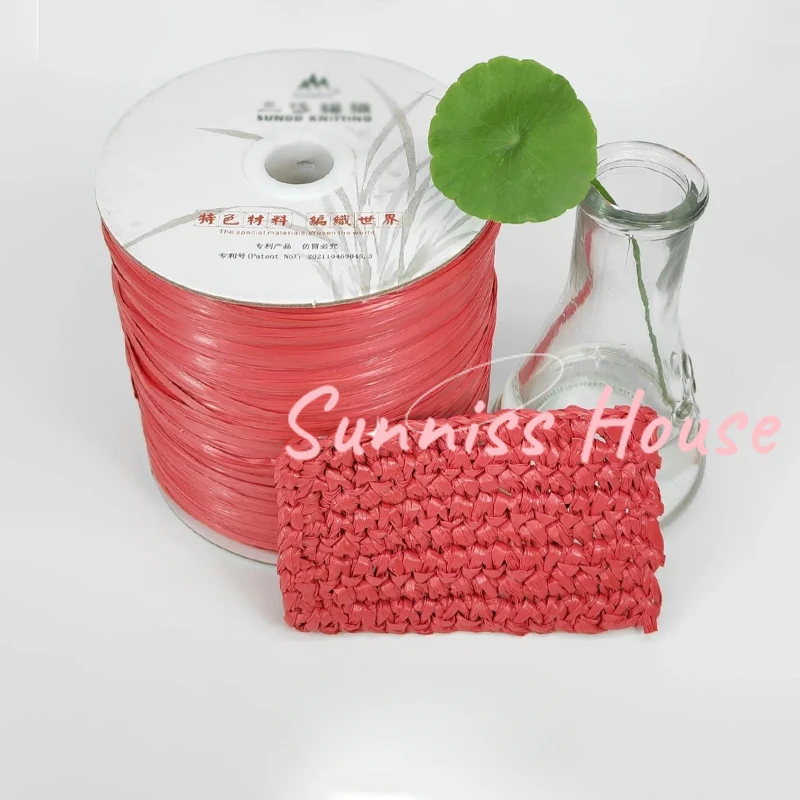 600 м матовая пряжа из рафии,  – обзор и цена Crochet Bag Raffia