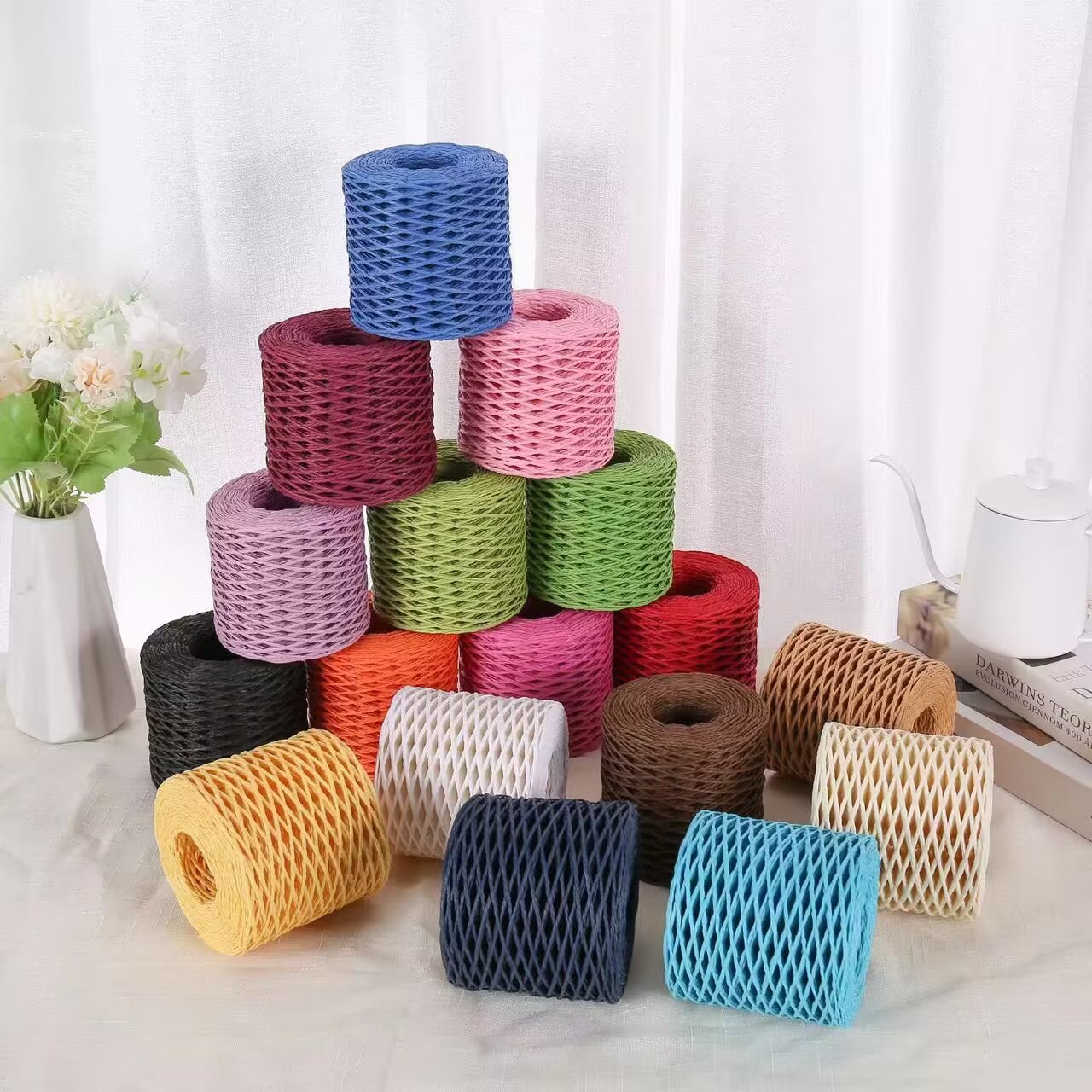 190 г пряжи из рафии, пряжа из – обзор и цена Crochet Bag Raffia