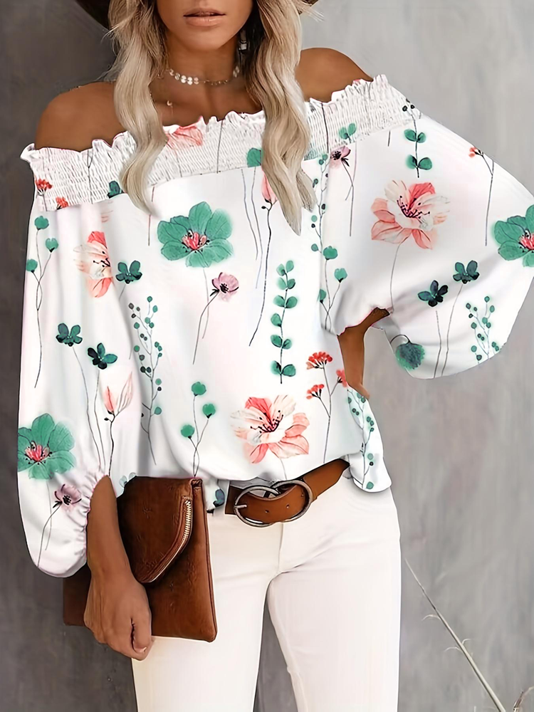 Новая женская повседневная блу – обзор и цена Blouse Off Shoulder