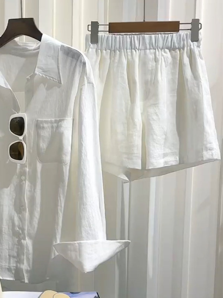 Летний женский льняной комплек – обзор и цена Linen Pant Wide