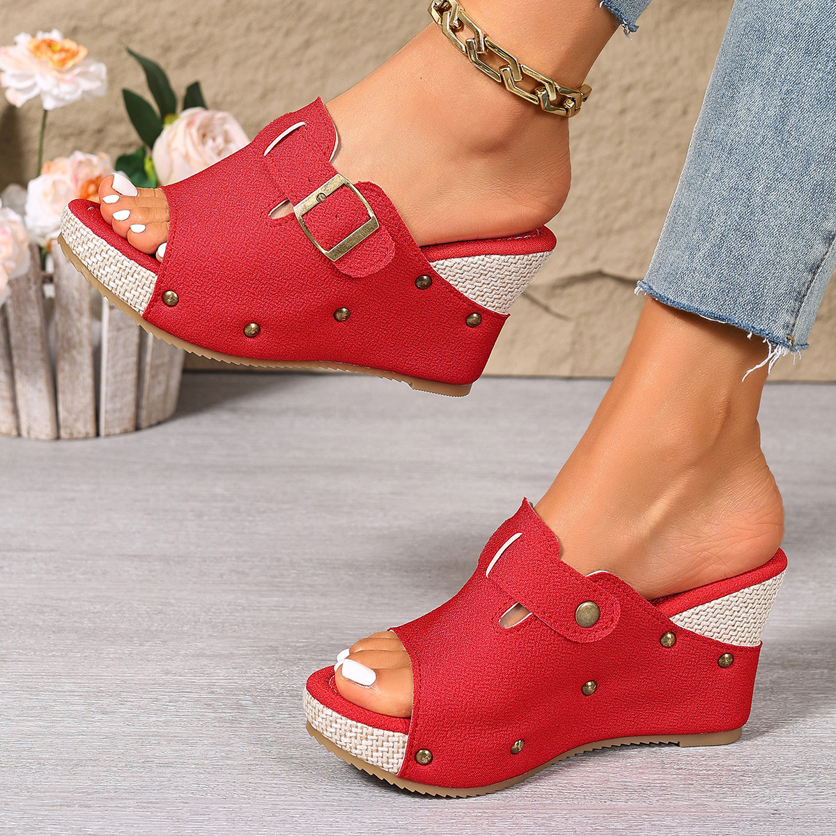 Летние женские эспадрильи-мюли – обзор и цена Wedge Espadrille Women