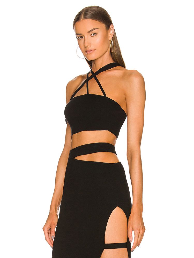 Женский бандажный костюм, лето – обзор и цена Crop Top Crochet