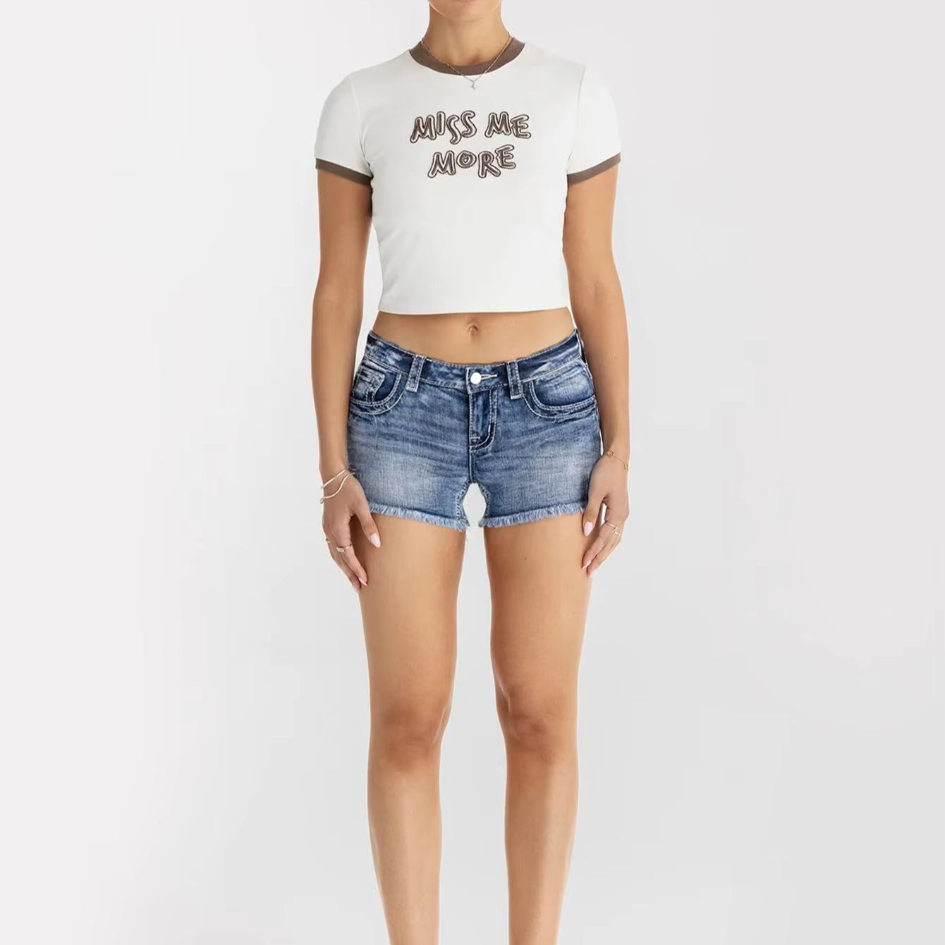 Женские джинсовые шорты с бабо – обзор и цена Shorts Denim Frayed