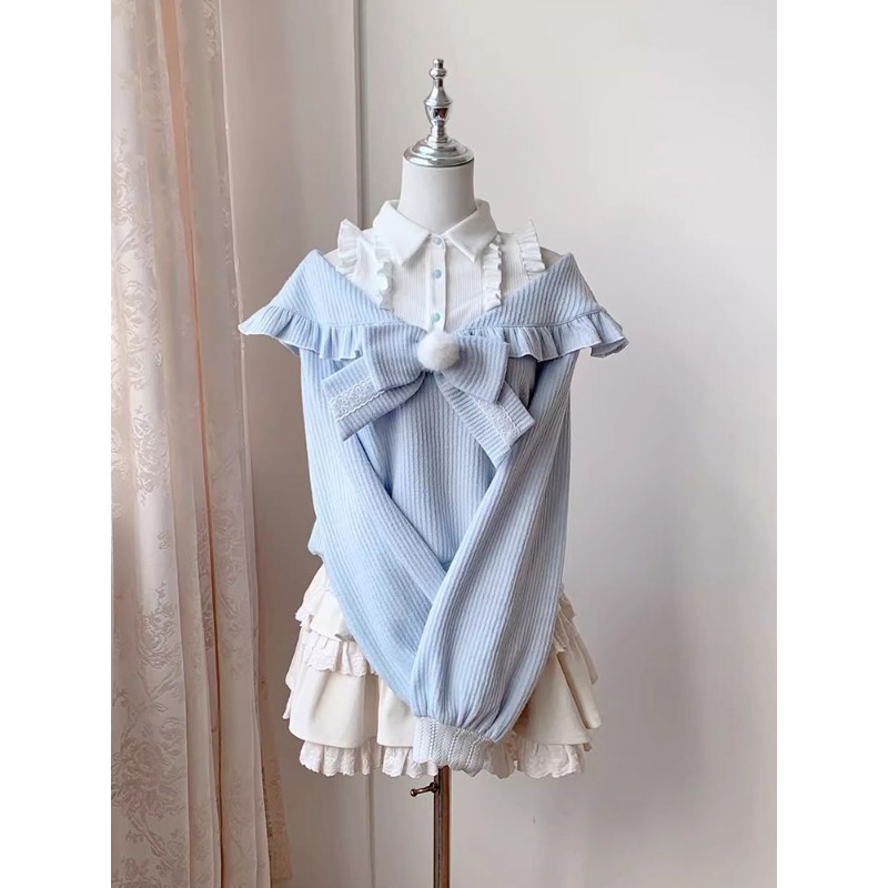 Милый комплект в стиле Лолита  – обзор и цена Blouse Off Shoulder