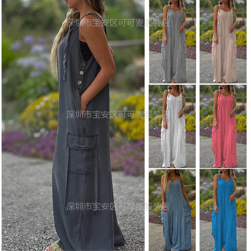 Свободный летний комбинезон, п – обзор и цена Jumpsuit Linen Relaxed