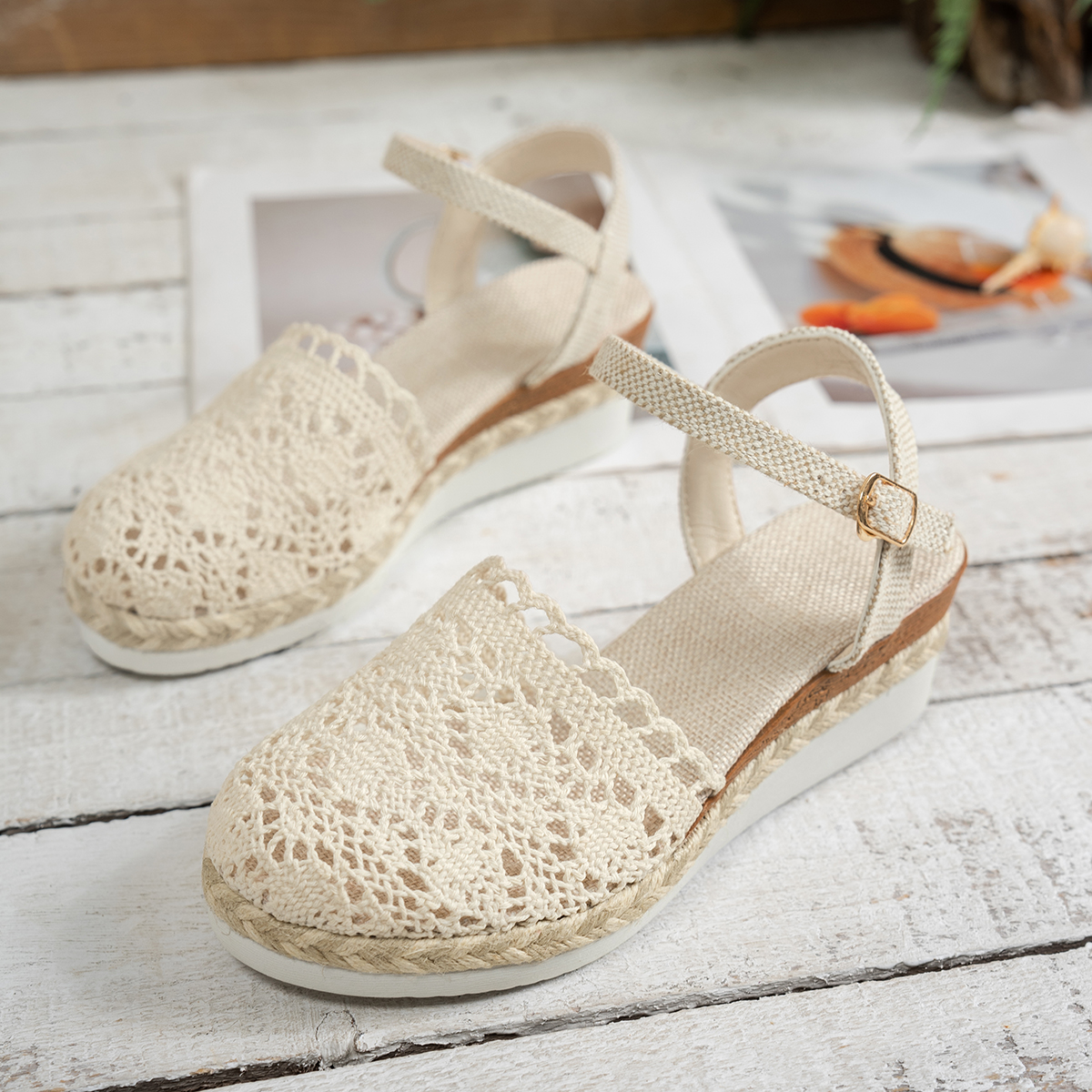 Женские босоножки на танкетке, – обзор и цена Wedge Espadrille Women