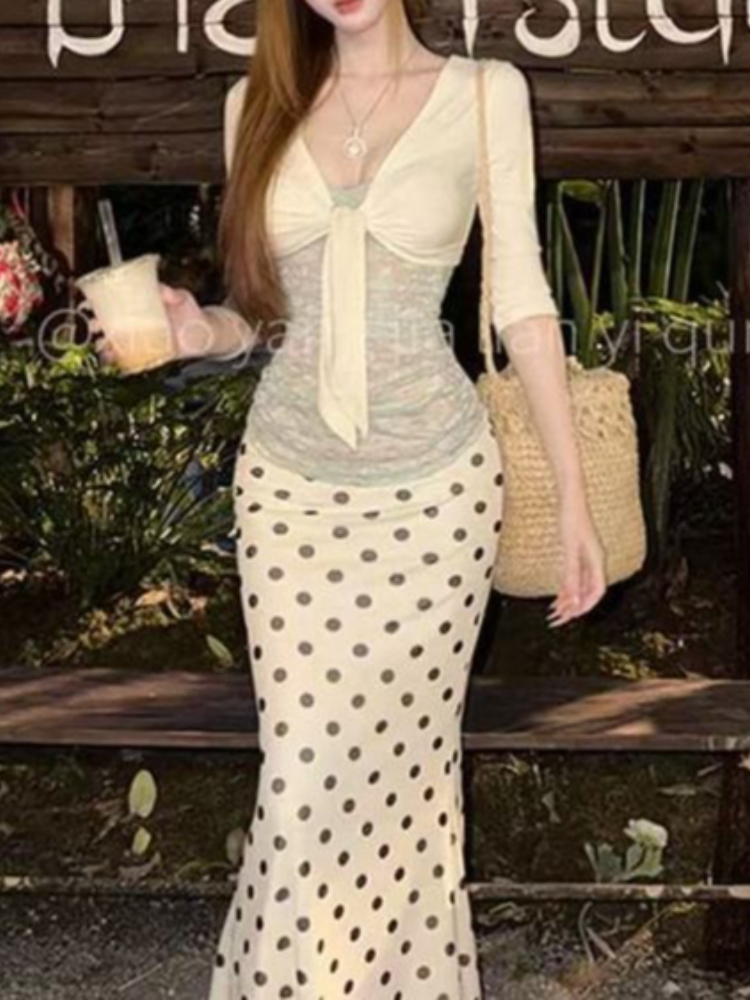 Японский винтажный комплект из – обзор и цена Crop Top Crochet
