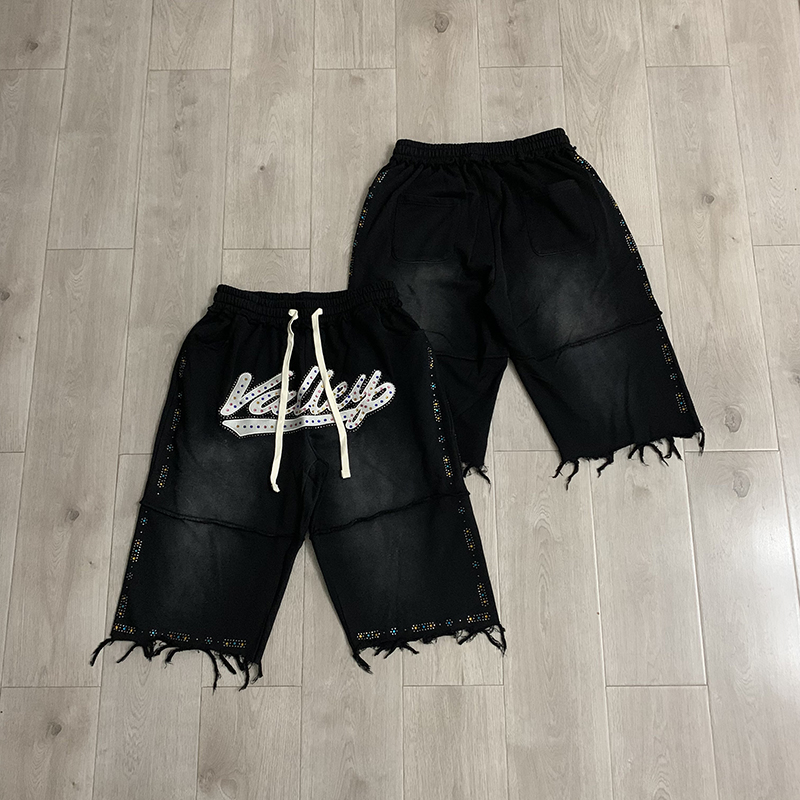 Мужские черные повседневные шо – обзор и цена Shorts Denim Frayed