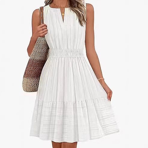 Весенне-летнее женское платье  – обзор и цена Linen Dress Wrap