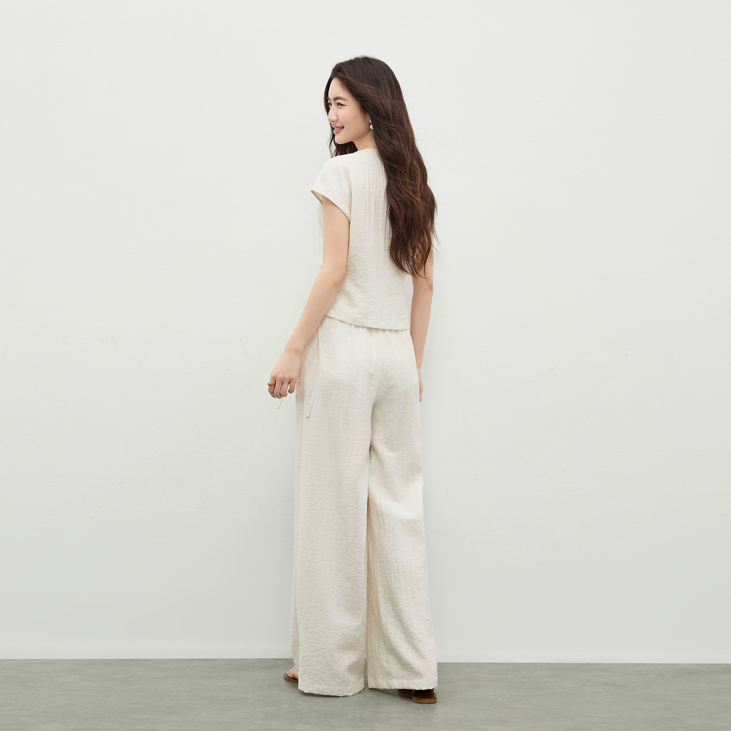 Женский льняной летний комплек – обзор и цена Linen Pant Wide