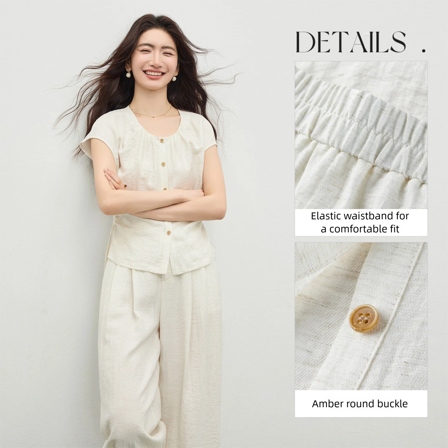 Женский льняной летний комплек – обзор и цена Linen Pant Wide