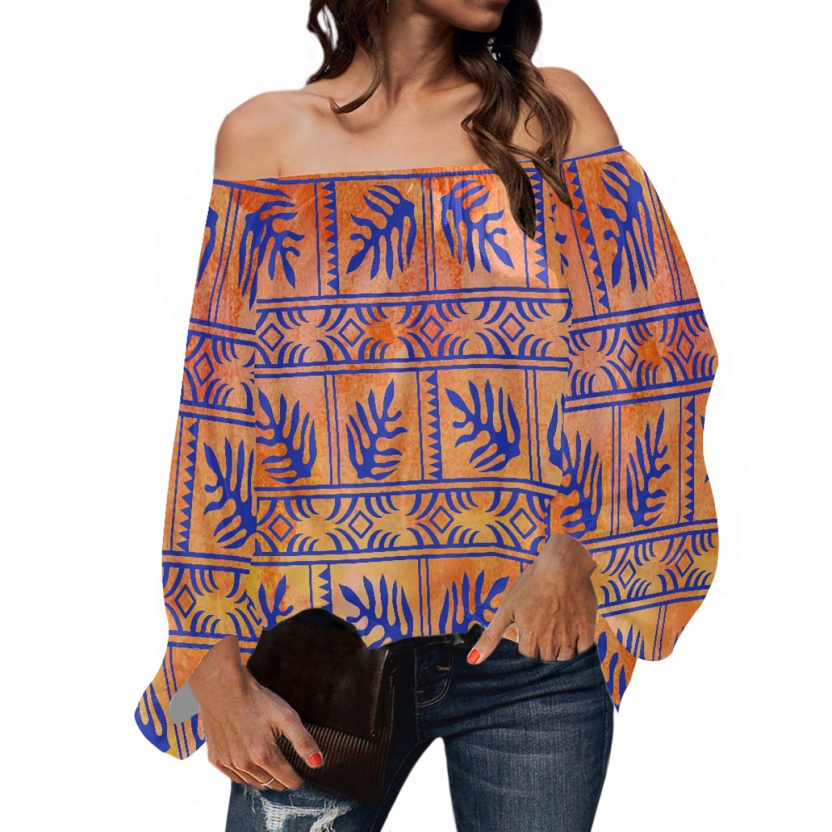 Полинезийская этническая одежд – обзор и цена Blouse Off Shoulder